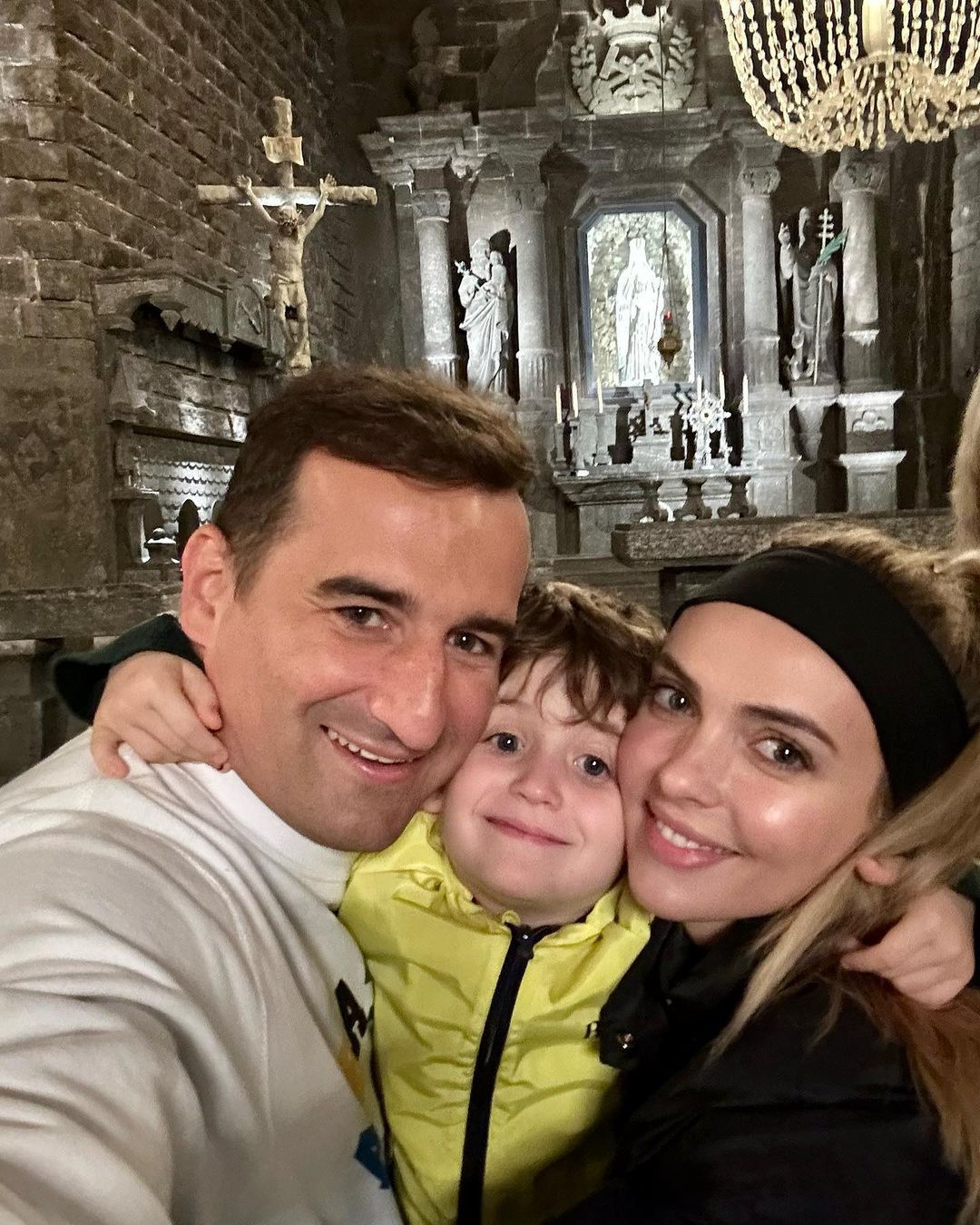 Marcela Leszczak i Misiek Koterski z synem