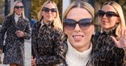 #TRENDY: Ewa Chodakowska w płaszczu w panterkę