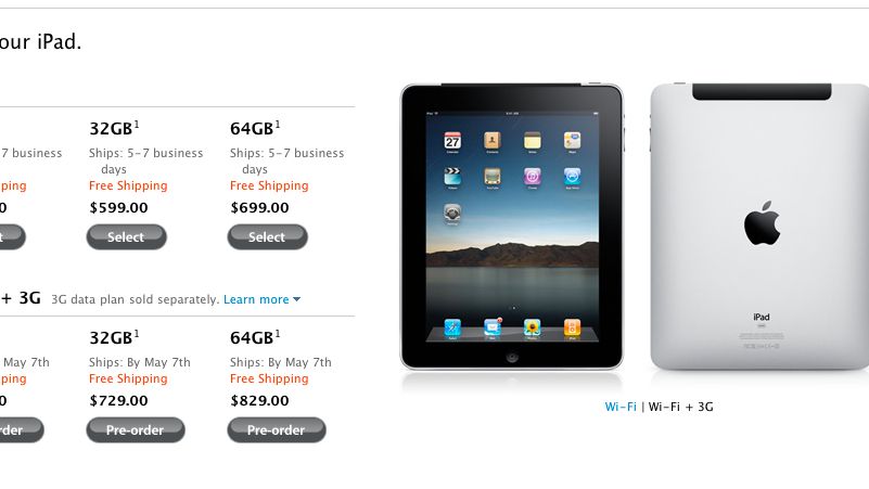 iPady z Wi-Fi i 3G w USA 7 maja 1