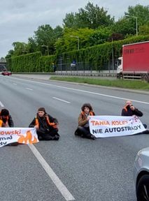 "Umrze mi pies". Kierowca błagał o pomoc Ostatnie Pokolenie