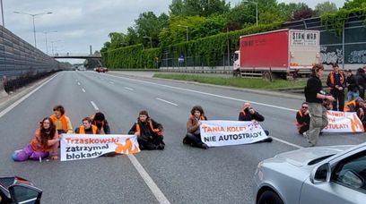 "Umrze mi pies". Kierowca błagał o pomoc Ostatnie Pokolenie
