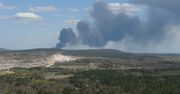 Pożar niedaleko Gorzowa. Dym był widoczny z kilku kilometrów