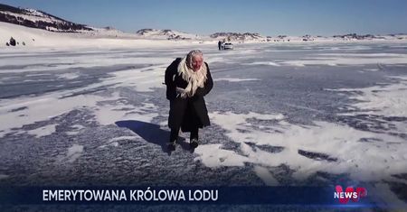 Niesamowita 79-letnia łyżwiarka znad jeziora Bajkał