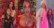 Bożonarodzeniowa impreza u Kardashianek: czerwone choinki, przepych na każdym kroku i śpiewająca North (ZDJĘCIA)