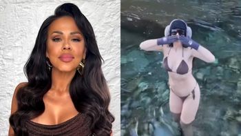 Sylwia Bomba morsuje w bikini i czapce z nausznikami: "Kto wchodzi ze mną?" (FOTO)