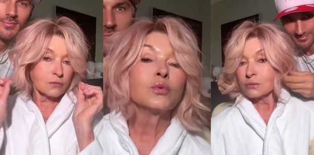 85-letnia Martha Stewart strzeliła sobie RÓŻOWĄ PŁUKANKĘ: "Wygląda o 30 lat młodziej". Jest efekt wow? (FOTO)