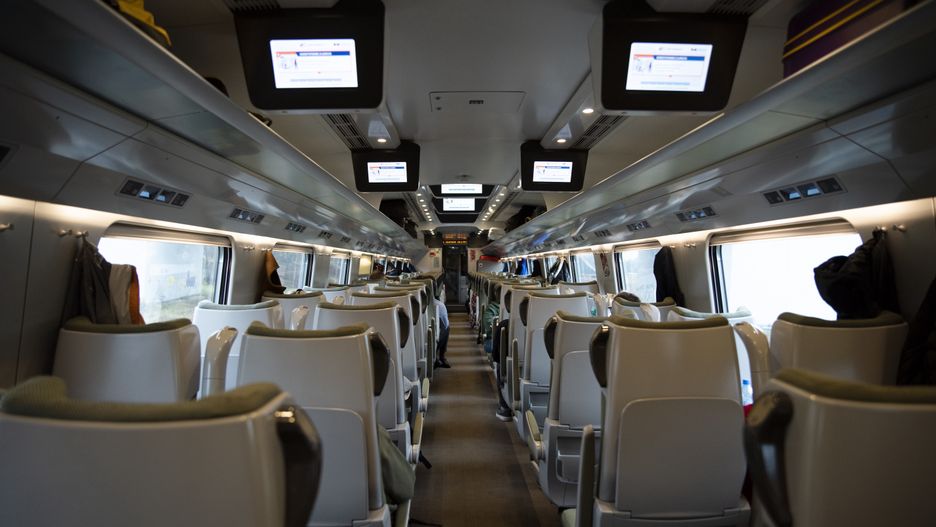 Wnętrze wagonu pendolino