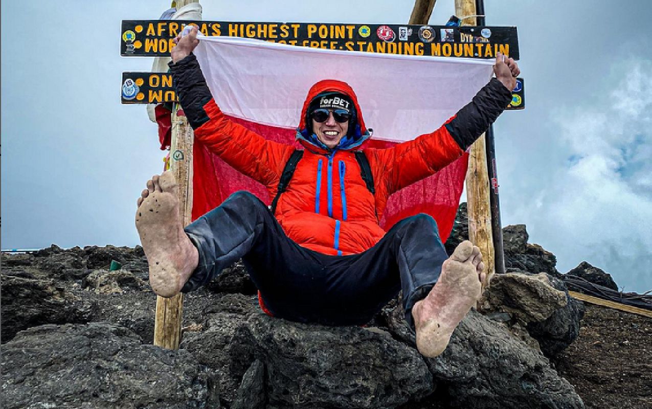 Zdobył Kilimandżaro w 2 dni. Polak był bez butów