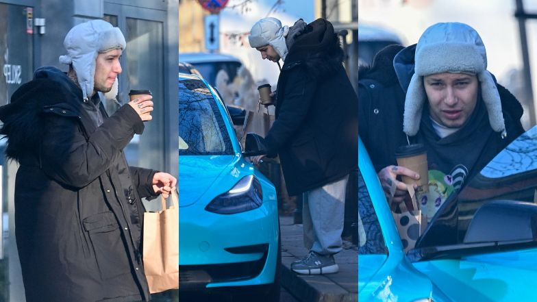 Żabson łamie przepisy w tesli za ponad 200 tysięcy złotych