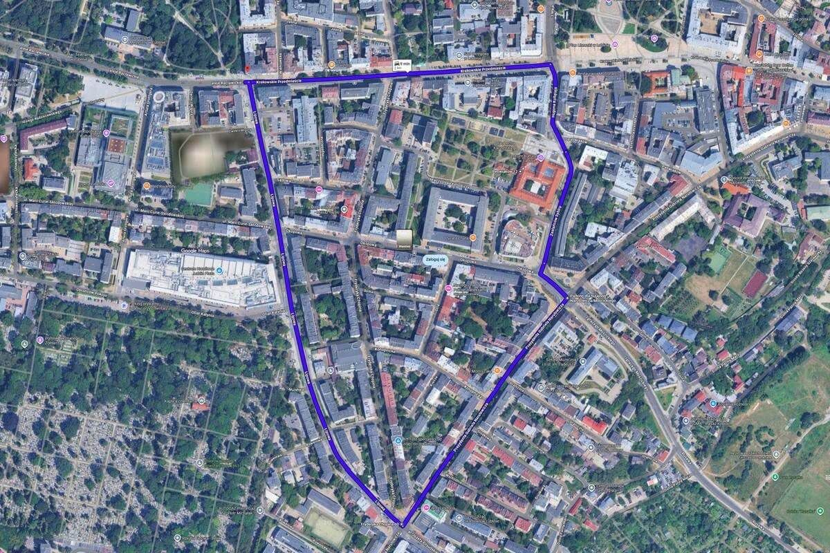 Trasa Marszu Równości w Lublinie