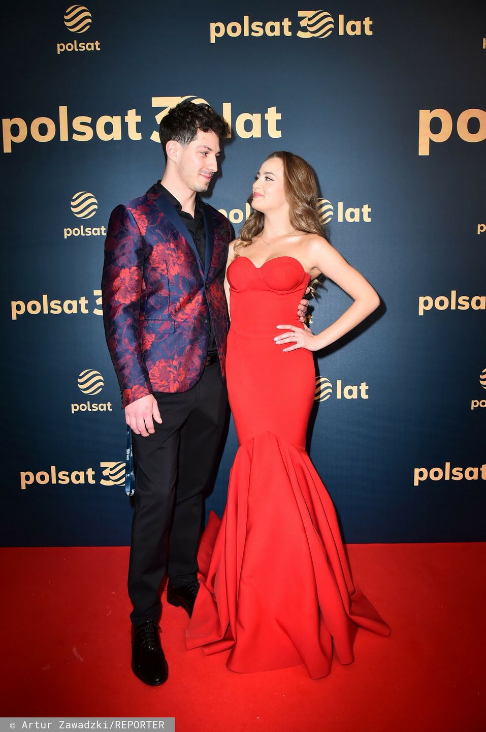 Wiktoria Gąsiewska z nowym partnerem na 30-leciu Polsatu
