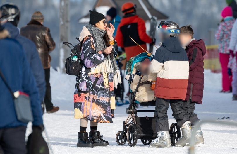 Maja Hyży wypoczywa w górach z gromadką pociech
