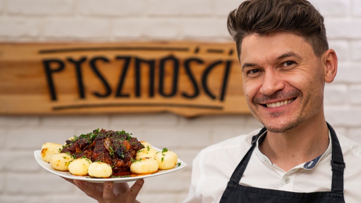 Pieczona karkówka z morelą- Pyszności