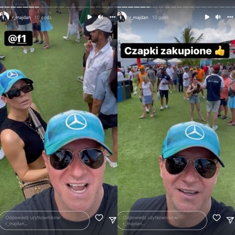 Małgorzata Rozenek i Radosław Majdan brylują na Grand Prix Miami