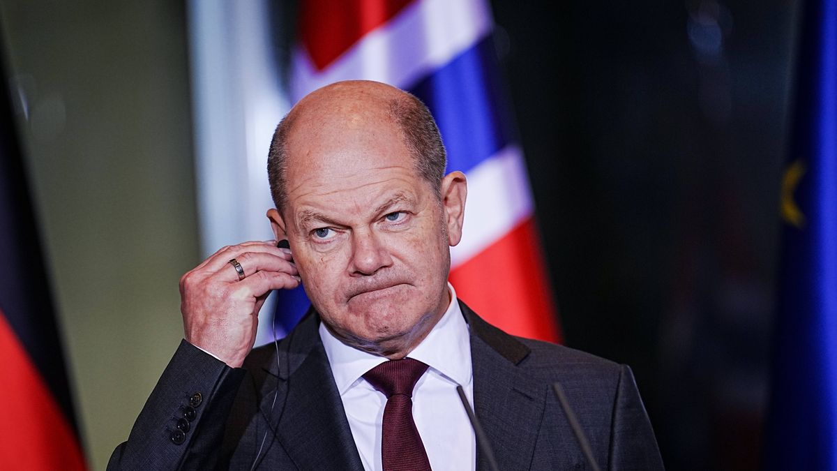 Norway's Prime Minister in Berlin
30 November 2022, Berlin: German Chancellor Olaf Scholz speaks during a press conference with Norwegian Prime Minister Jonas Gahr Store (Not Pictured) after their meeting. Photo: Kay Nietfeld/dpa 
Dostawca: PAP/DPA.
Kay Nietfeld