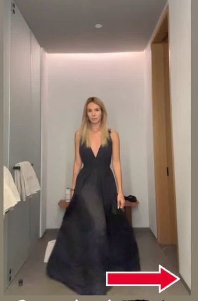 Izabela Janachowska w czarnej sukni