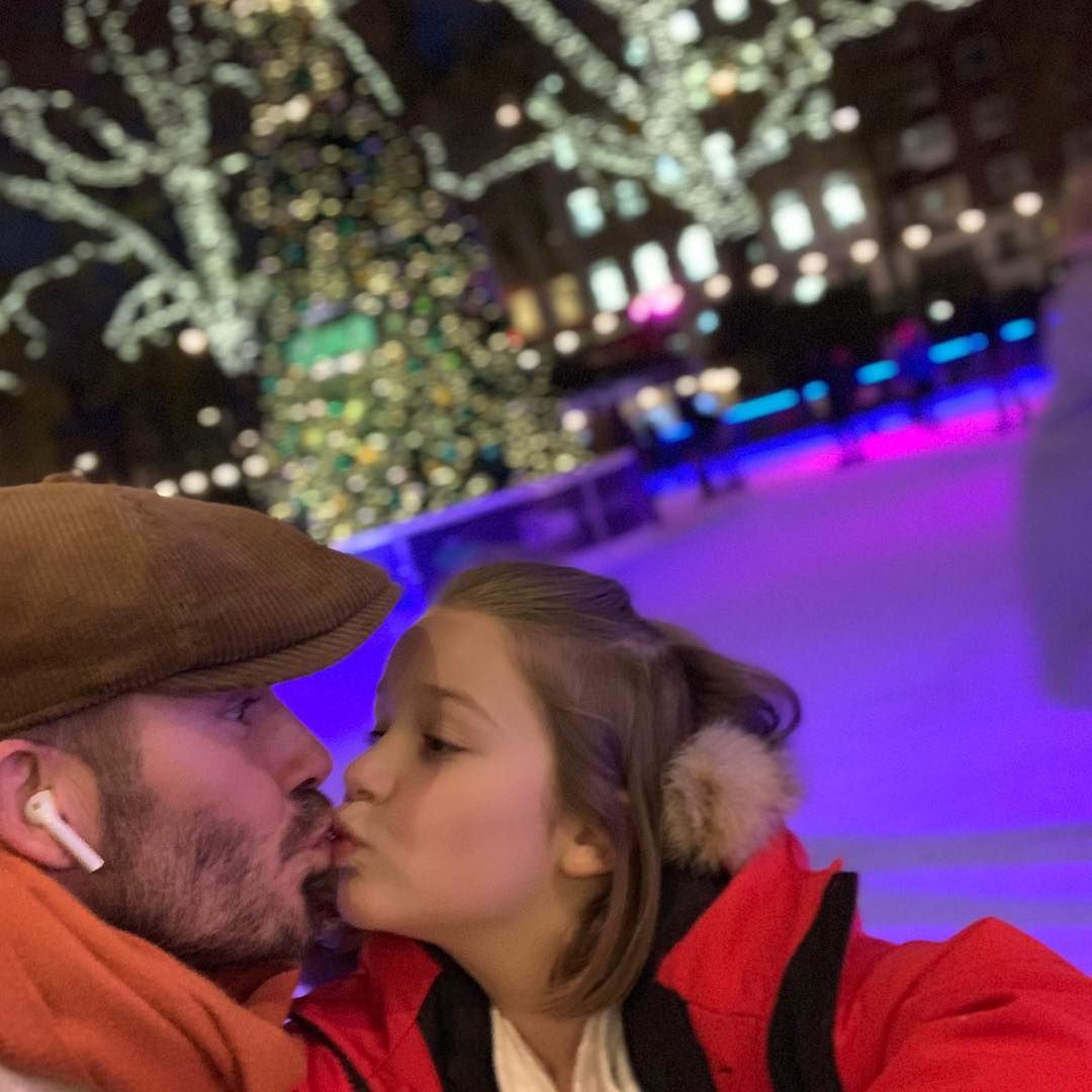David Beckham z córką