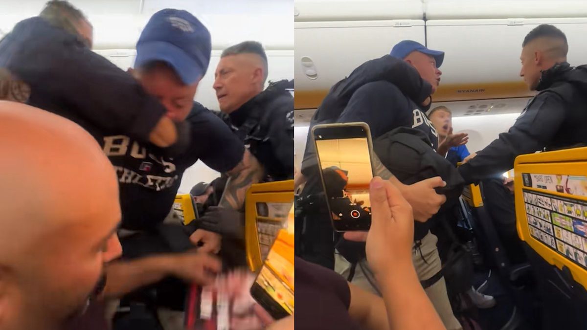 Na nagraniu widać jak agresywni byli pasażerowie