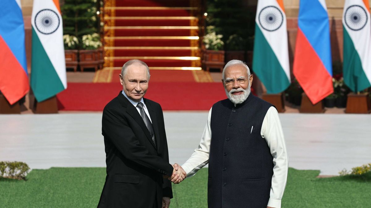 Władimir Putin i Narendra Modi