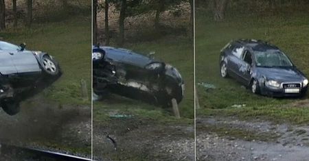 Kierowca Audi wyjście z progu miał dobre, ale telemark nie wyszedł. 42-latek z blisko 3 promilami
