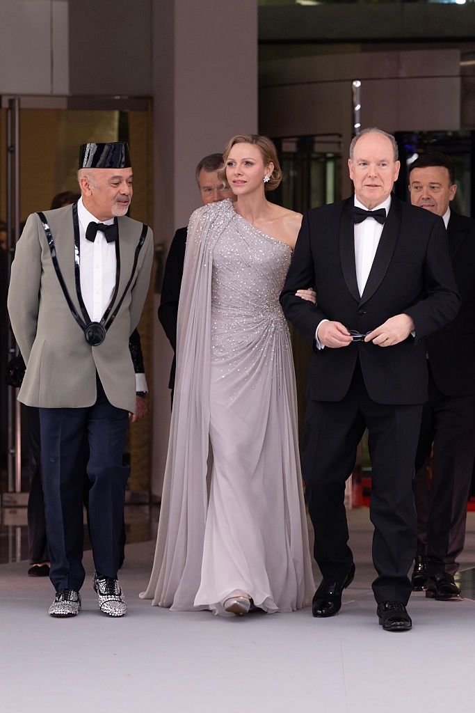 Księżna Charlene i książę Albert na balu