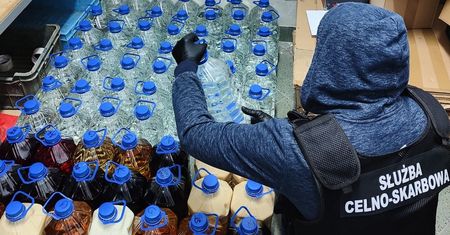 Przyłapany na gorącym uczynku. Fiskus przejął aż 355 litrów