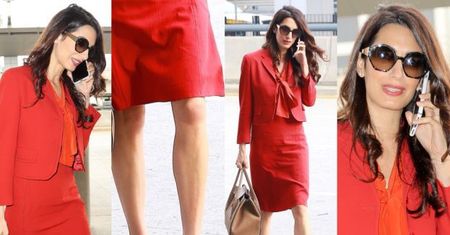 Amal Clooney z torebką za 4 tysiące
