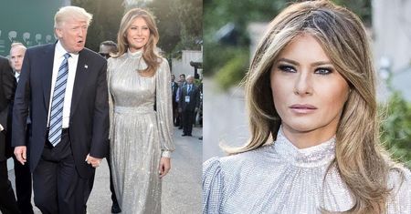 Błyszcząca Melania Trump z Donaldem na Sycylii (ZDJĘCIA)
