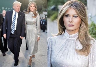 Błyszcząca Melania Trump z Donaldem na Sycylii (ZDJĘCIA)