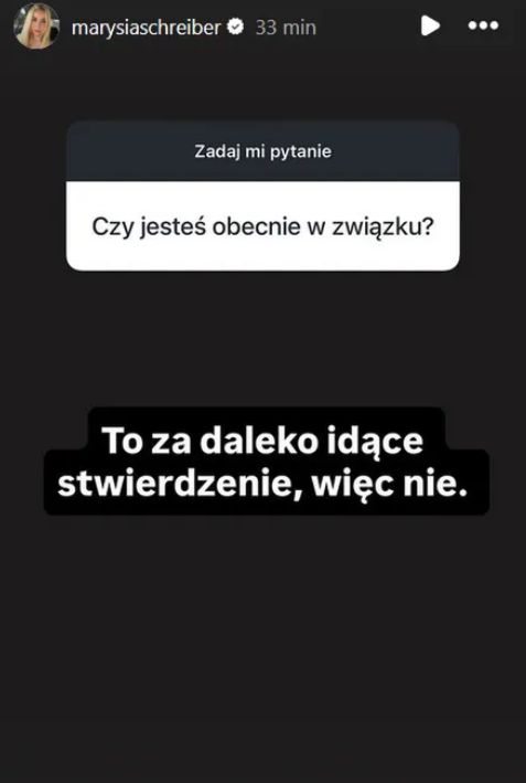 Marianna Schreiber jest singielką