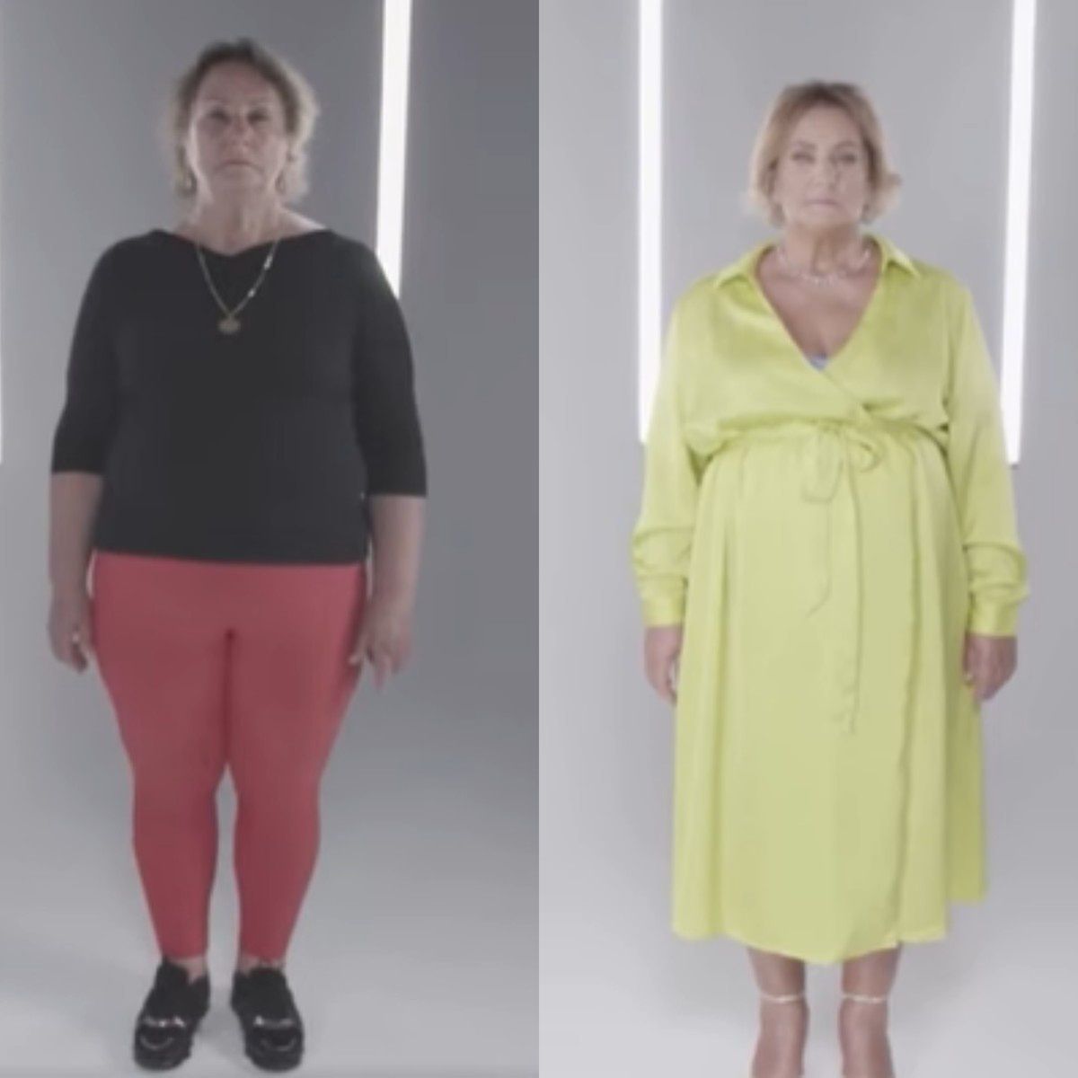 Pani Jolanta przed i po metamorfozie