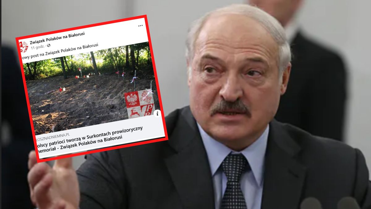 To właśnie Aleksander Łukaszenka zezwolił na zniszczenie cmentarza w Surkontach