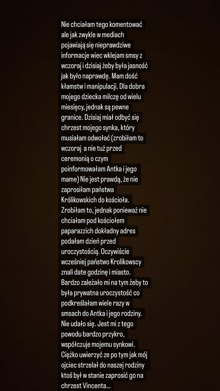 Joanna Opozda przerywa milczenie i UDERZA w Antka Królikowskiego