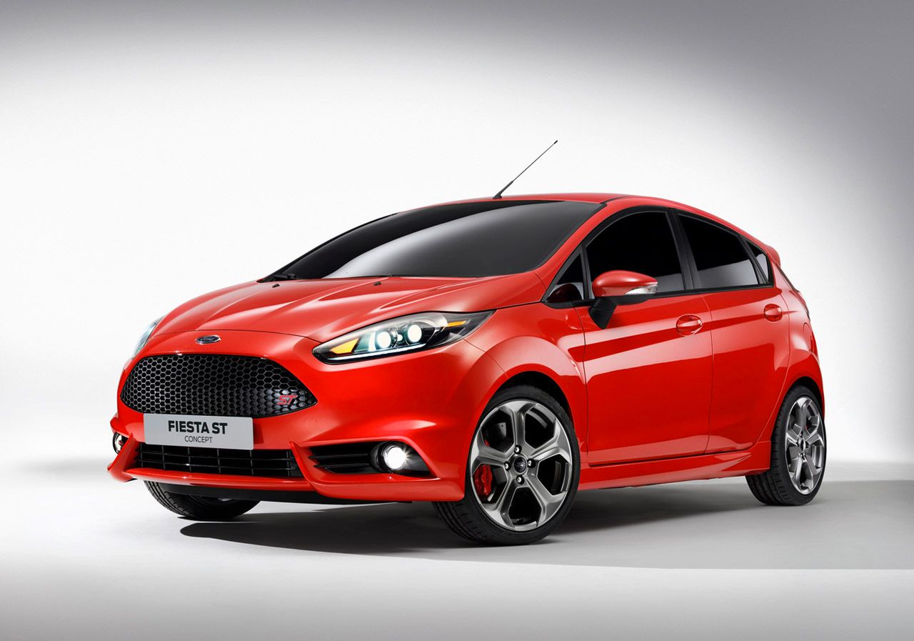 Embargoed until 12:01am EDT, Thurs., Nov. 3, 2011. Ford Fiesta ST Concept: The Fiesta ST Concept presents a racing silhouette inspired by global Fiesta race and rally cars currently competing on the world stage.