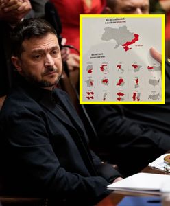 Wymowna grafika. Pokazuje skalę zajętych terenów w Ukrainie
