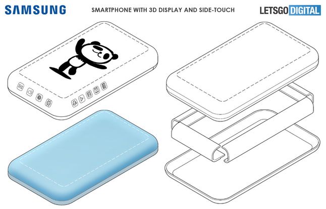 Zakrzywiony ekran Samsunga - zdjęcia patentowe