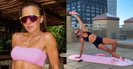 Anna Lewandowska w bikini chwali się FORMĄ ŻYCIA i wyciska SIÓDME POTY na tarasie Chicago (ZDJĘCIA)