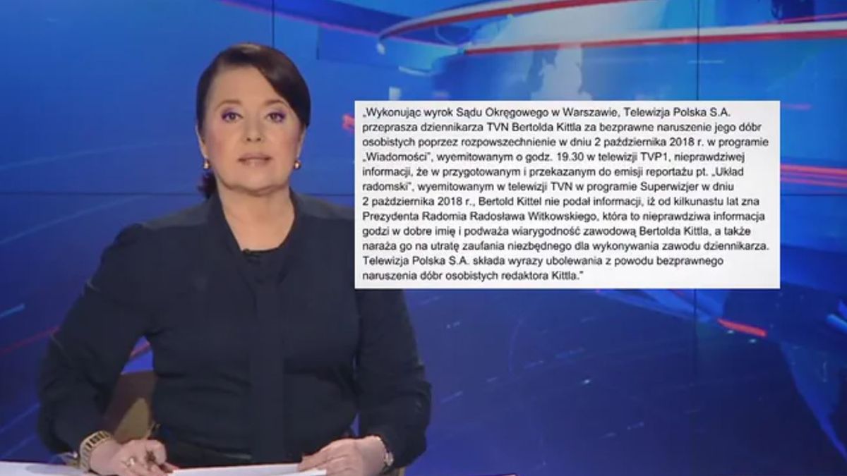 "Wiadomości" celowo zaczęły wcześniej serwis, by jak najmniej osób zobaczyło przeprosiny