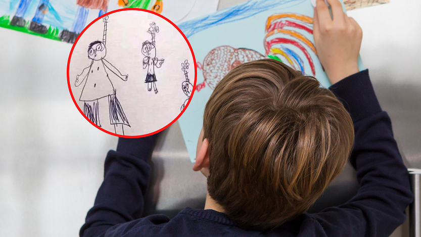 Rysunek chłopca zaniepokoił pedagoga i rodziców
