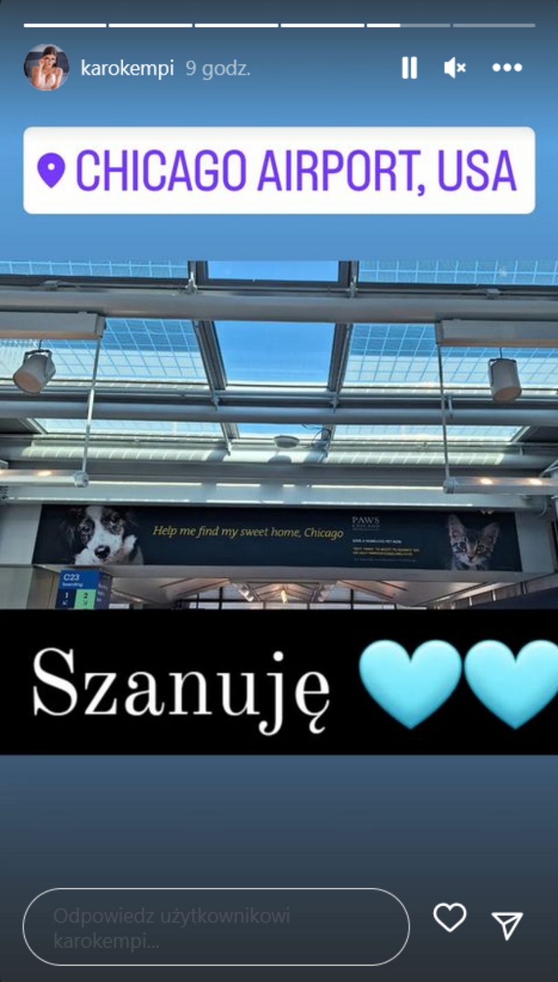 Krzysztof Skiba pozuje z ukochaną w Chicago