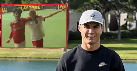 Synowie jak ojcowie. Odtworzyli gola Cristiano Ronaldo
