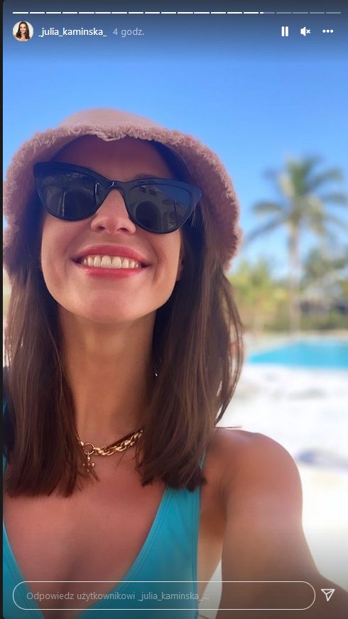 Julia Kamińska na wakacjach z bratem Christianem