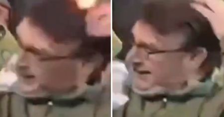 Moment grozy na meczu. Jego włosy stanęły w ogniu