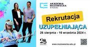 Kierunek przyszłości w Akademii Mazowieckiej w Płocku - wkrótce rekrutacja uzupełniająca!