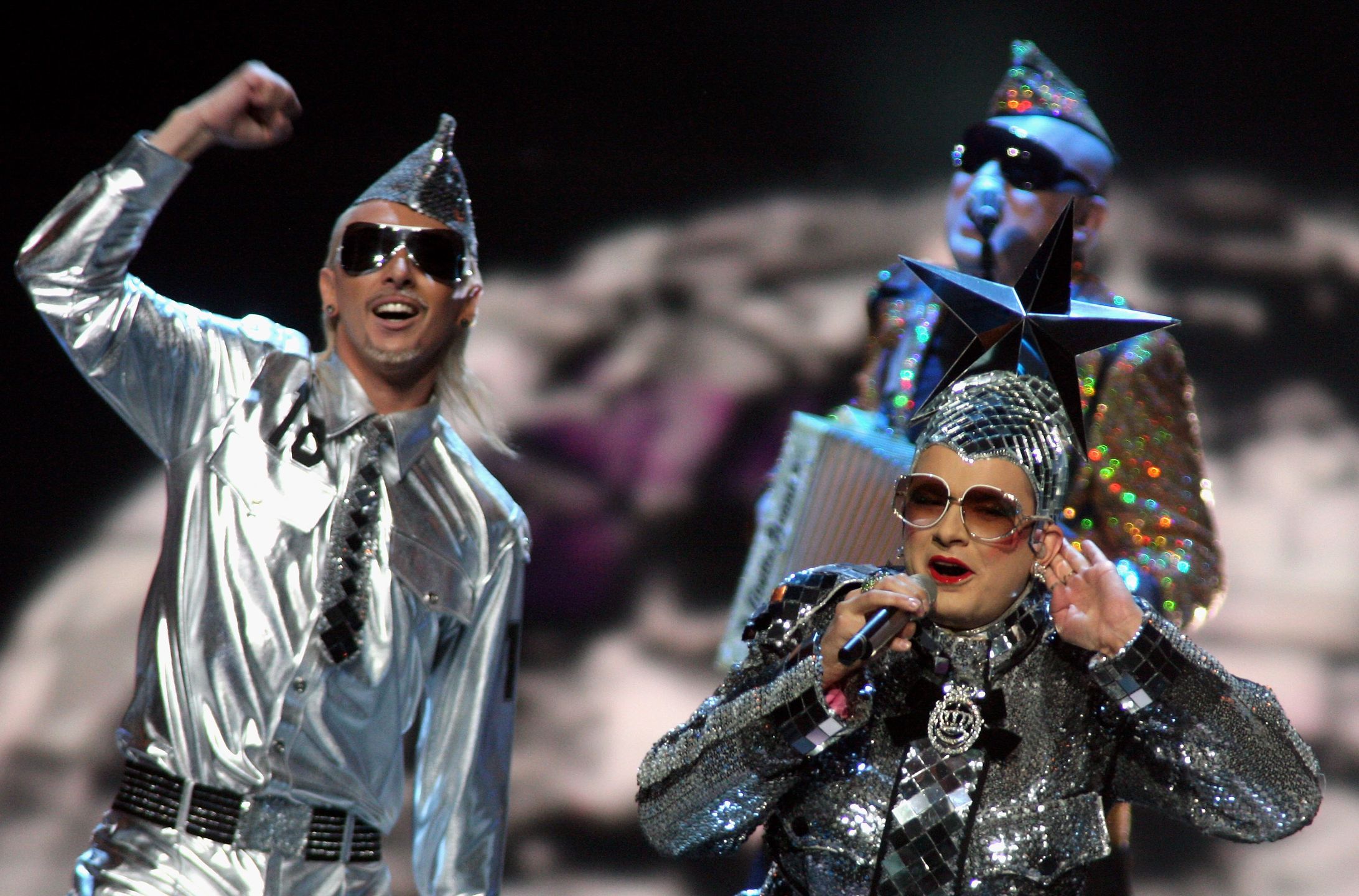 Verka Serduchka podczas Konkursu Piosenki Eurowizji w 2007 roku