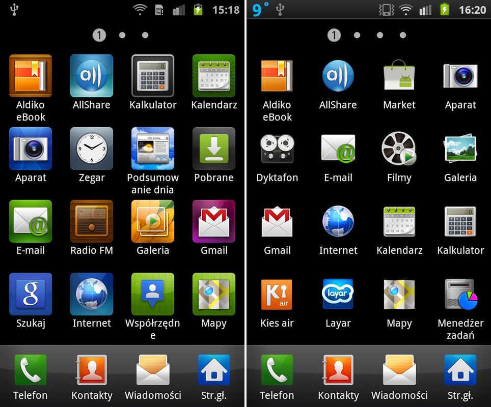 Samsung Galaxy S Plus vs Galaxy S - porównanie 6