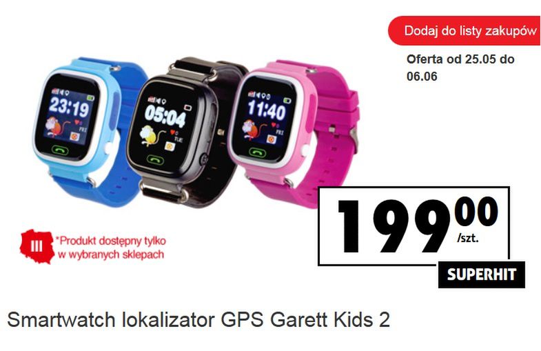 Biedronka na Dzień Dziecka: w ofercie smartwatch do "śledzenia". Rodzice mają wątpliwości, czy korzystać 2