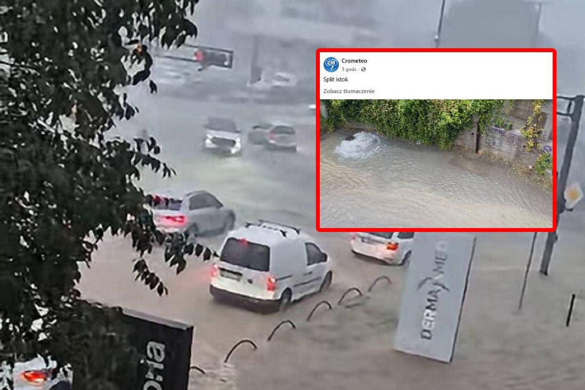 Dramat w Chorwacji. Split znalazł się pod wodą