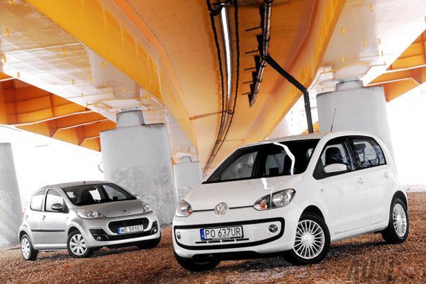 Volkswagen up! high up! vs Peugeot 107 Active - nasza klasa [test autokult.pl]
