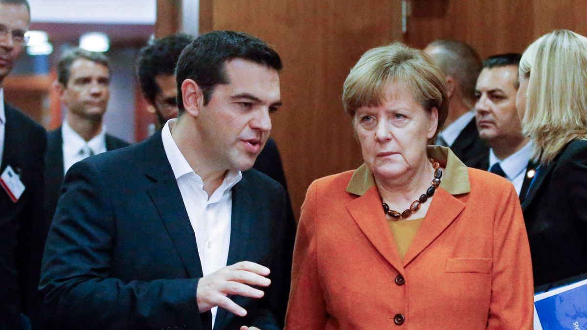 Na zdjęciu premier Grecji Aleksis Cipras i kanclerz Niemiec Angela Merkel
